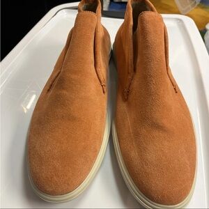Peter Miller Men's Suede Slip-On Shoes - Orange size 11.5